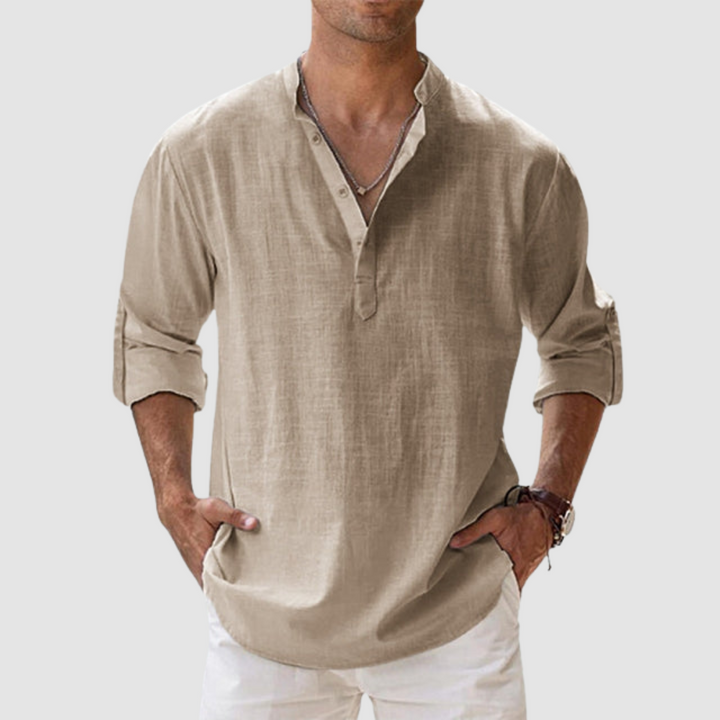 Leon Breathable Linen Shirt