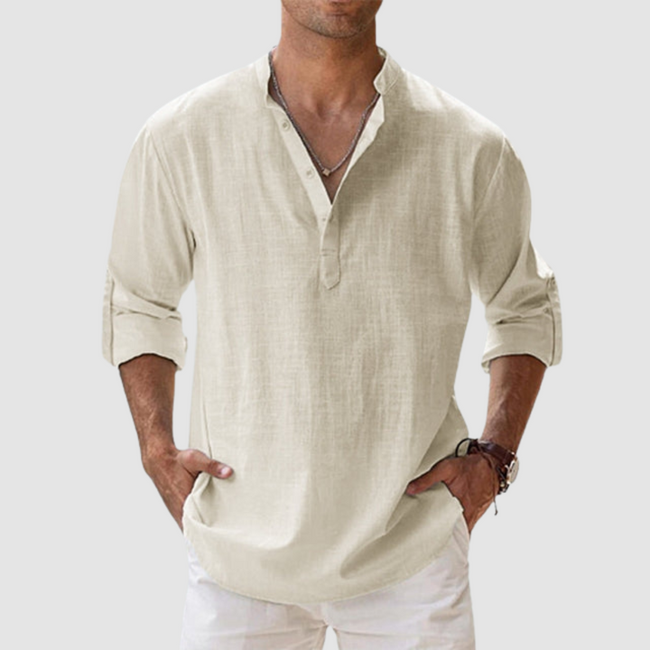 Leon Breathable Linen Shirt