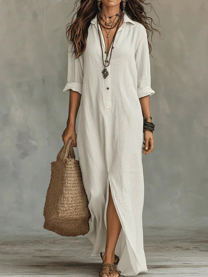 Laura Linen Maxi Dress