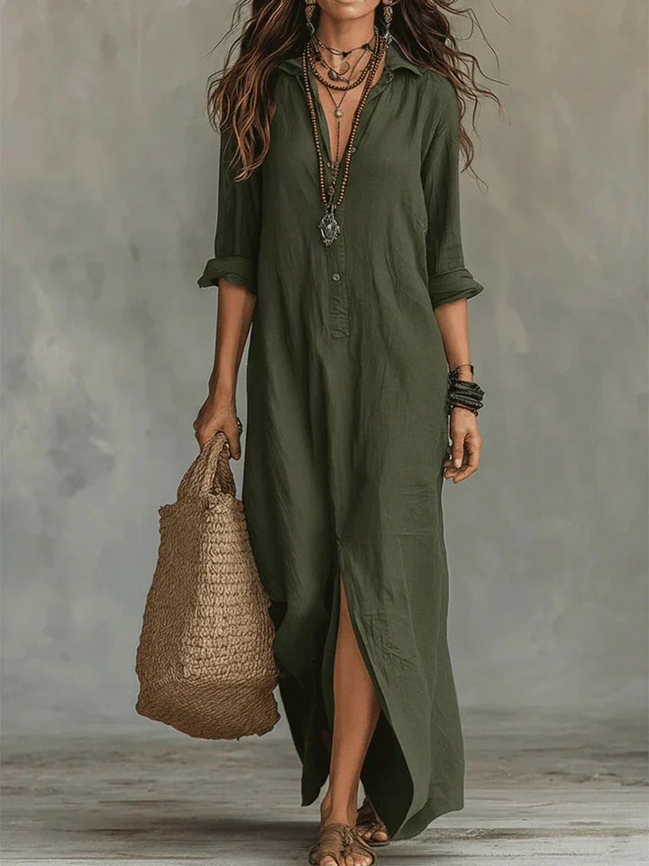 Laura Linen Maxi Dress