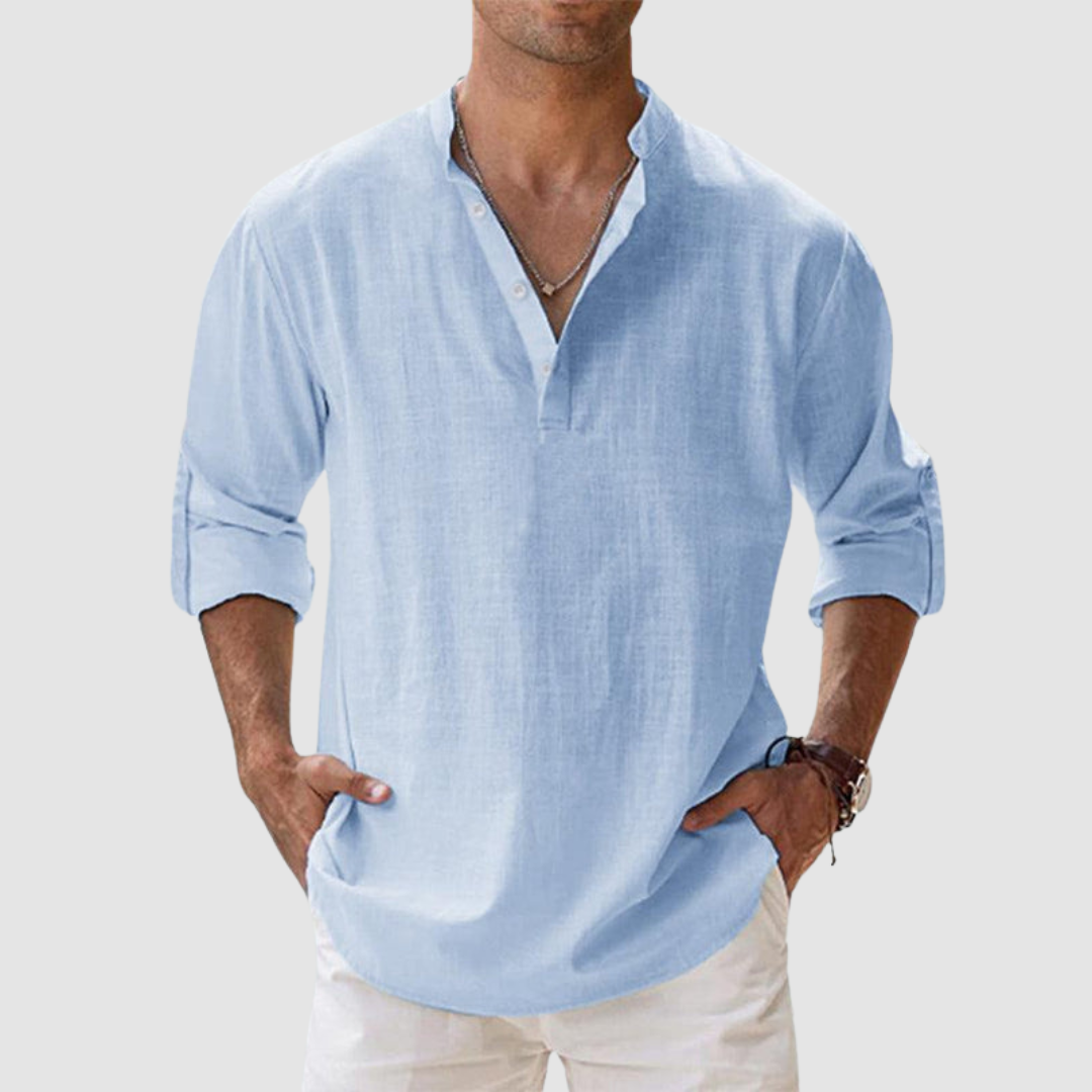 Leon Breathable Linen Shirt