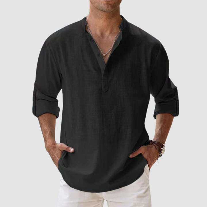 Leon Breathable Linen Shirt