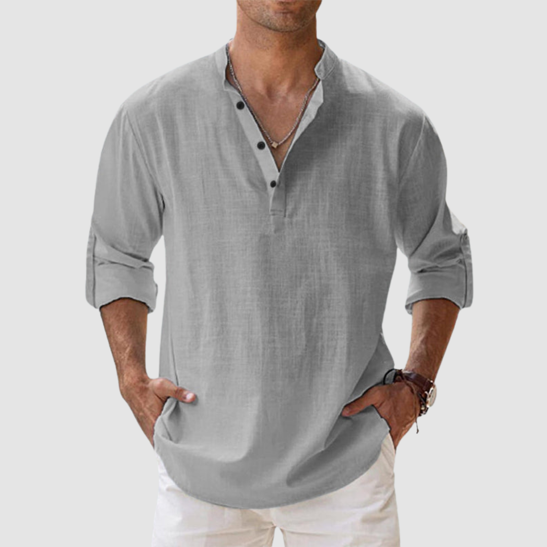 Leon Breathable Linen Shirt
