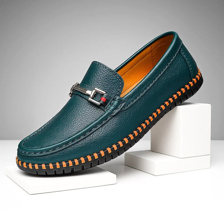Gavino Bit Leather Loafers