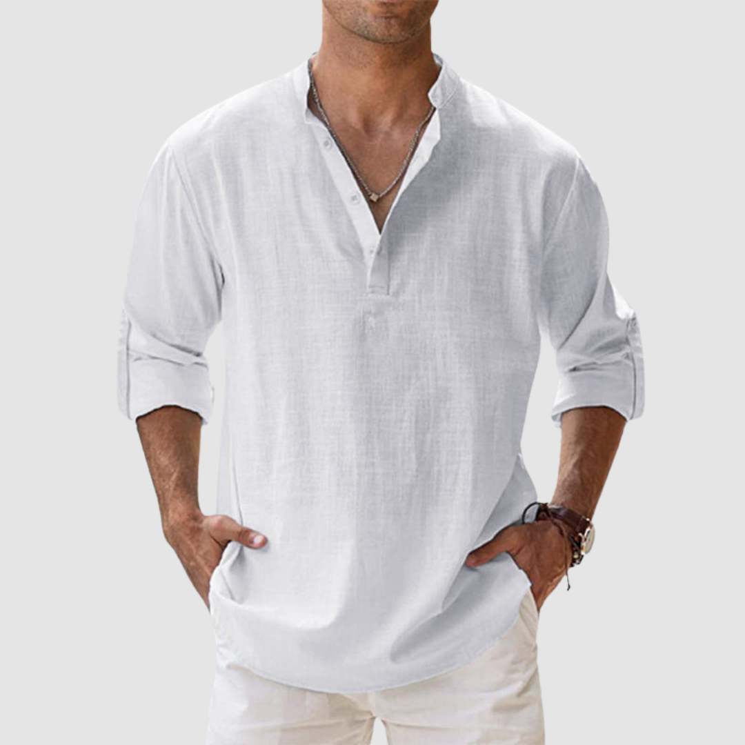 Leon Breathable Linen Shirt