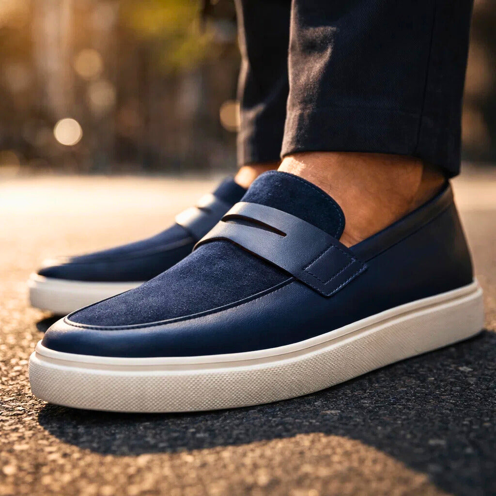 Venezia Hybrid Leather Suede Loafers