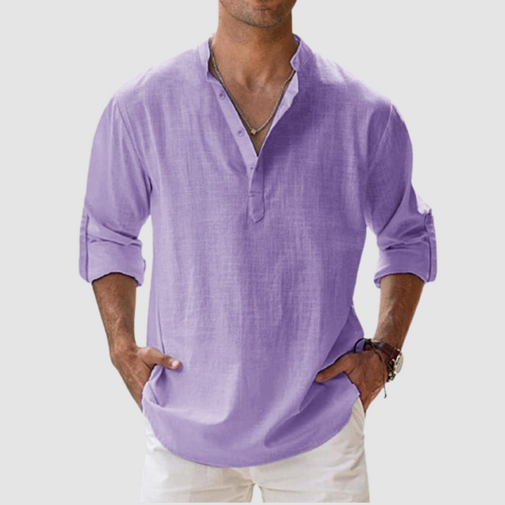 Leon Breathable Linen Shirt