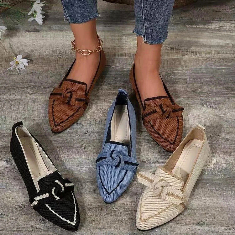 Valentina Premium Knit Flats