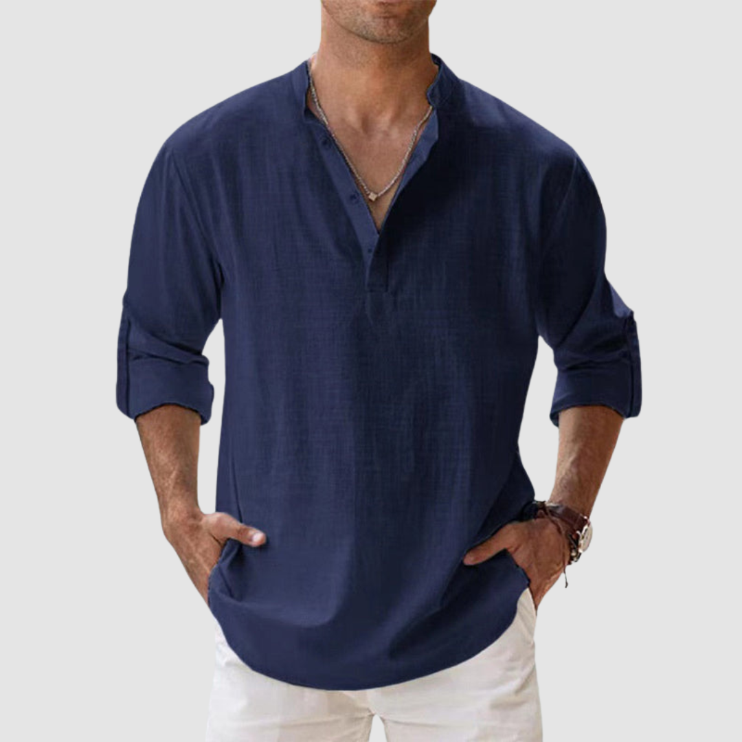 Leon Breathable Linen Shirt