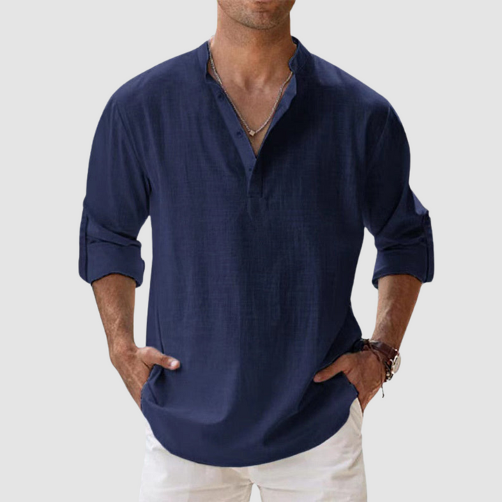 Leon Breathable Linen Shirt