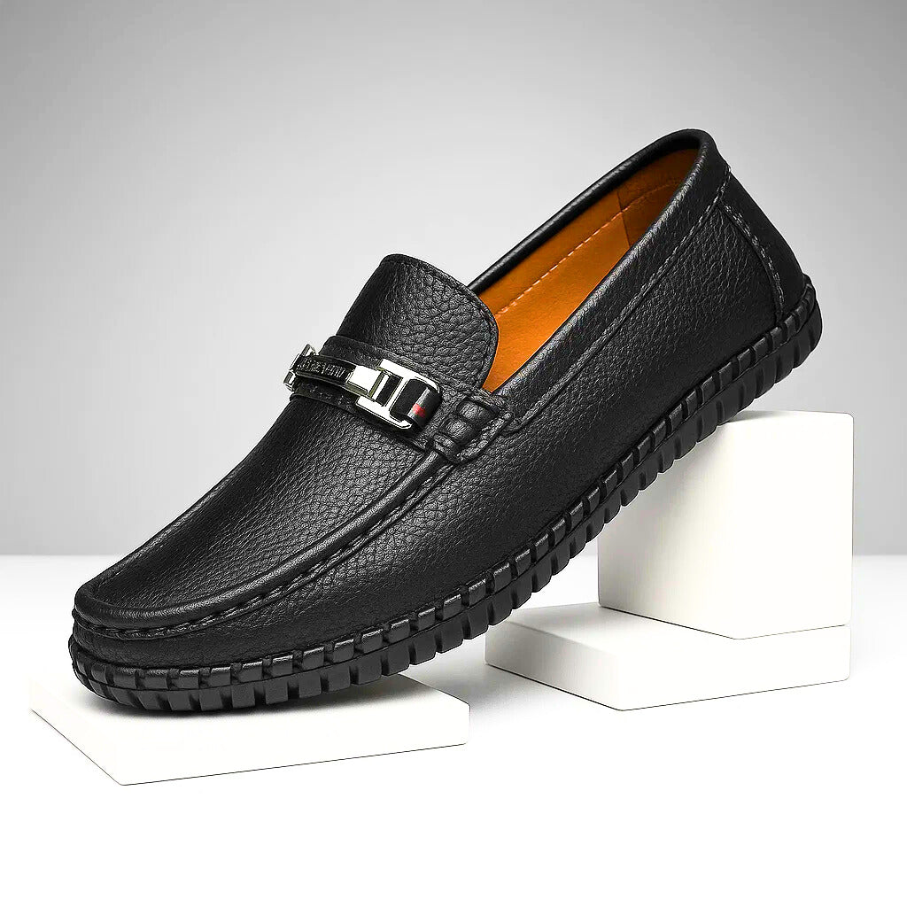 Gavino Bit Leather Loafers