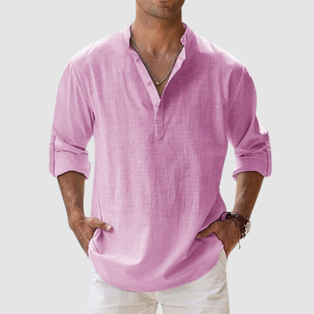 Leon Breathable Linen Shirt