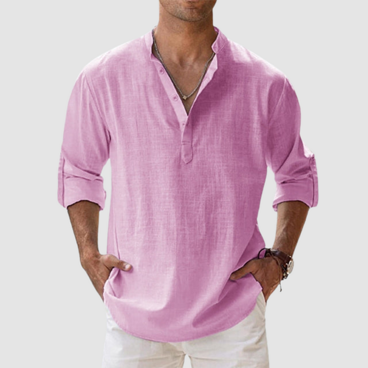 Leon Breathable Linen Shirt
