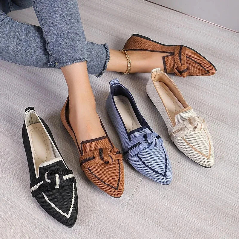 Valentina Premium Knit Flats