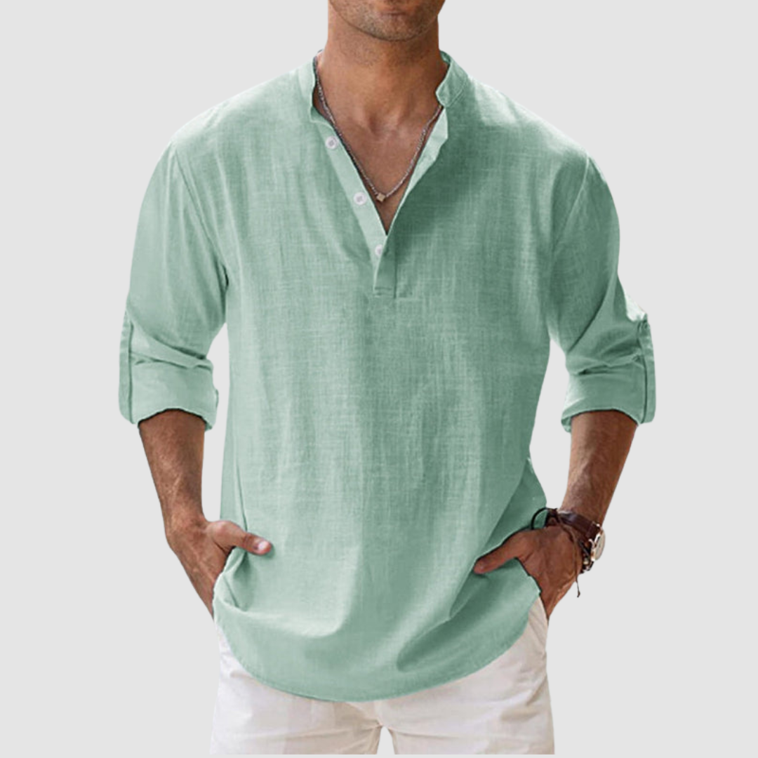 Leon Breathable Linen Shirt