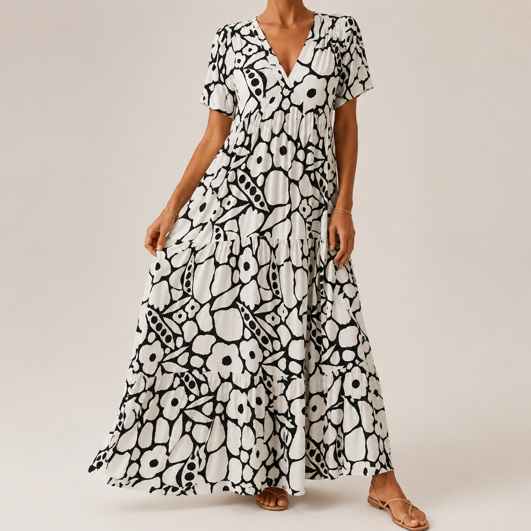 Margaret Elegant Bohemian Maxi Dress