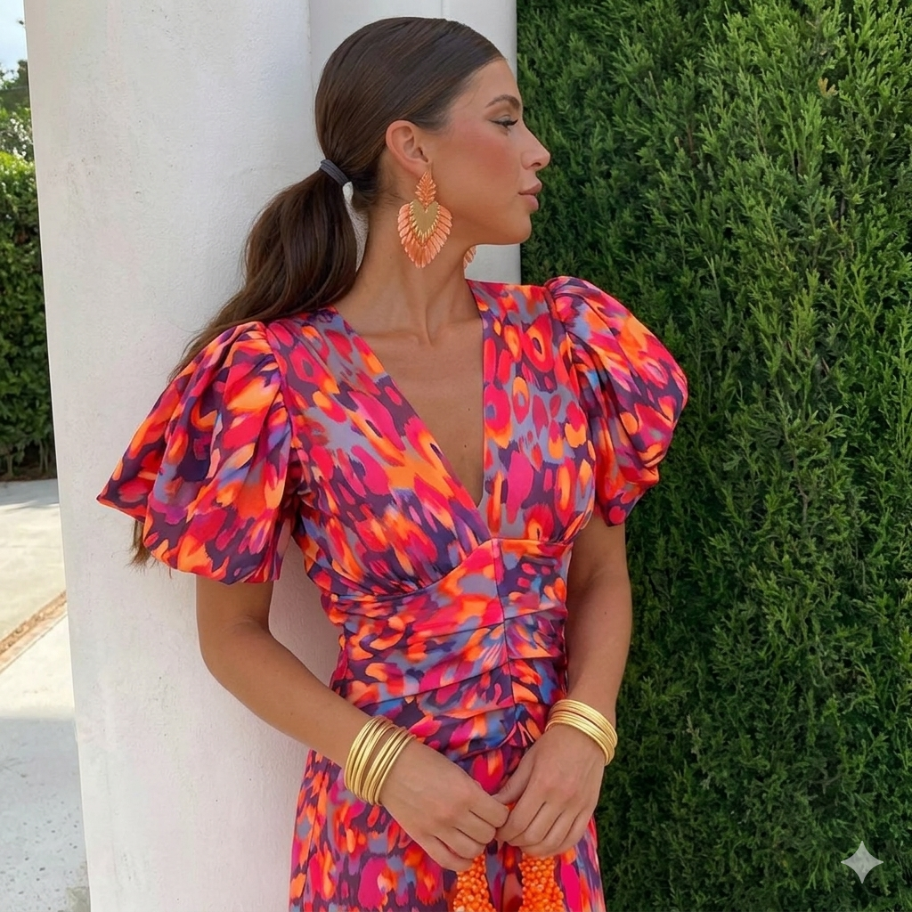 ISABELLA ELEGANT FLORAL DRESS
