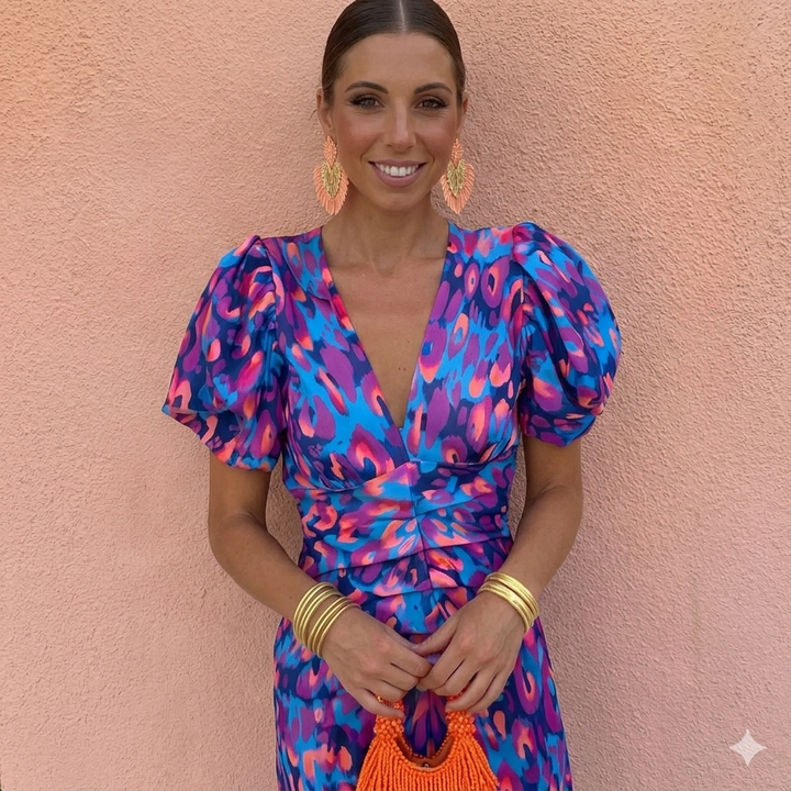 ISABELLA ELEGANT FLORAL DRESS