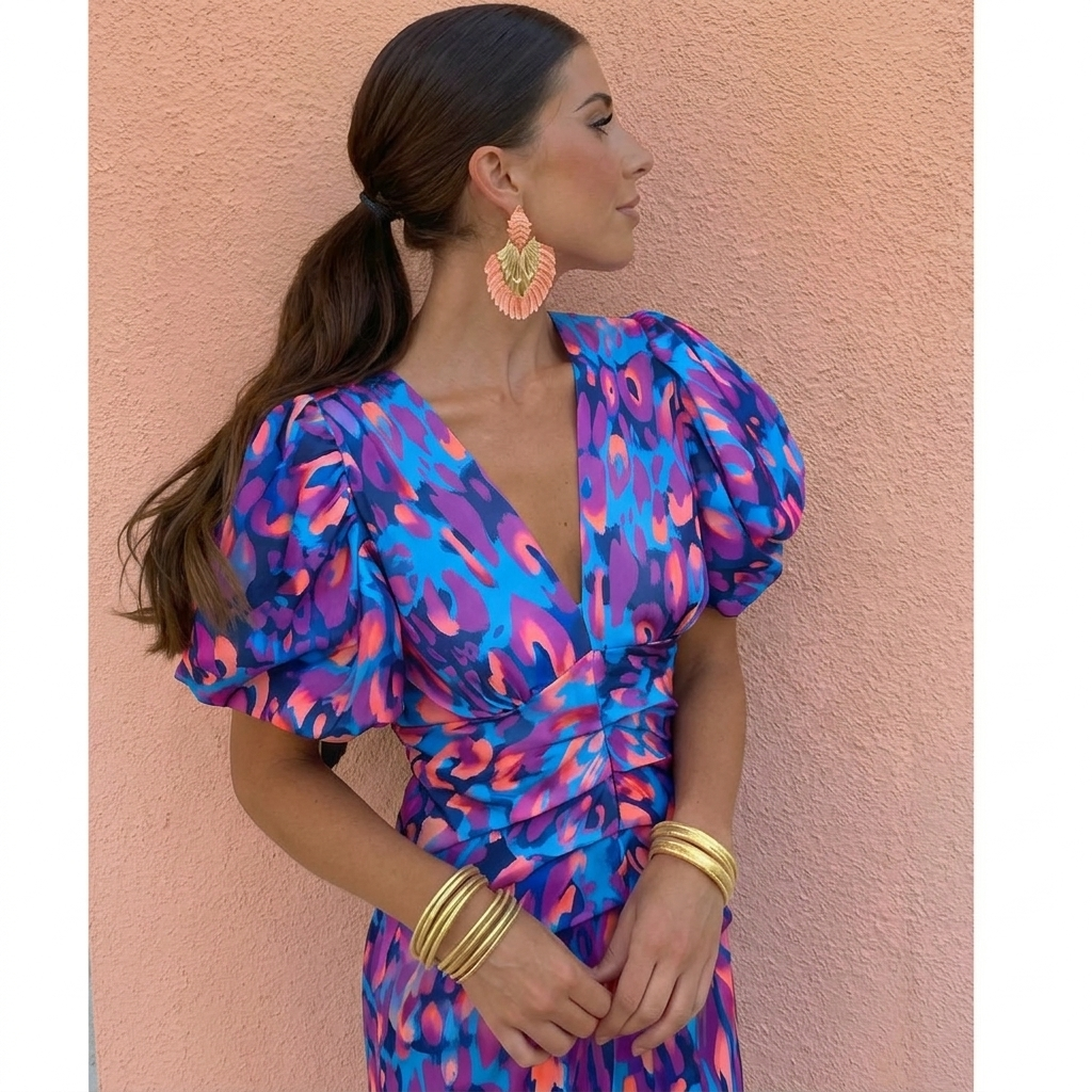 ISABELLA ELEGANT FLORAL DRESS