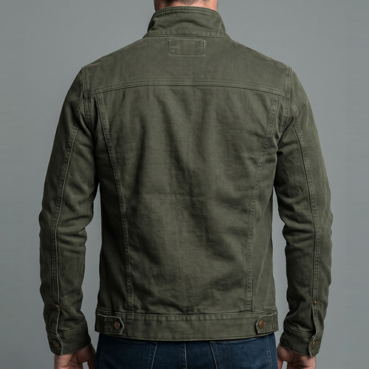 Cooper Washed Cotton-Blend Casual Jacket