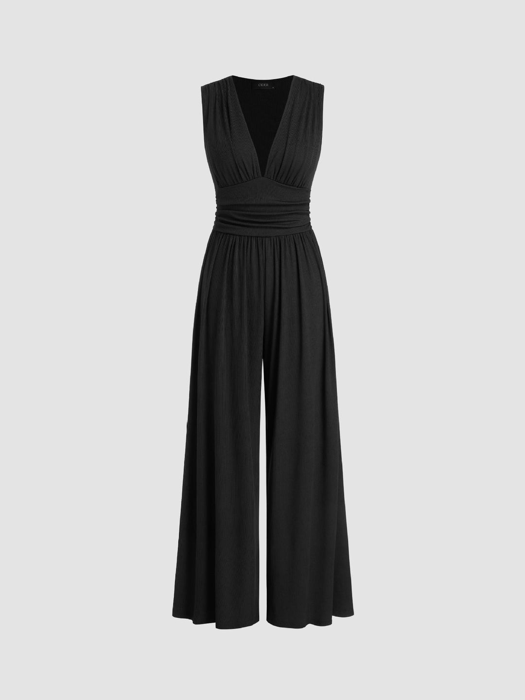 Ruby Chic Sleeveless Wide-Leg Jumpsuit