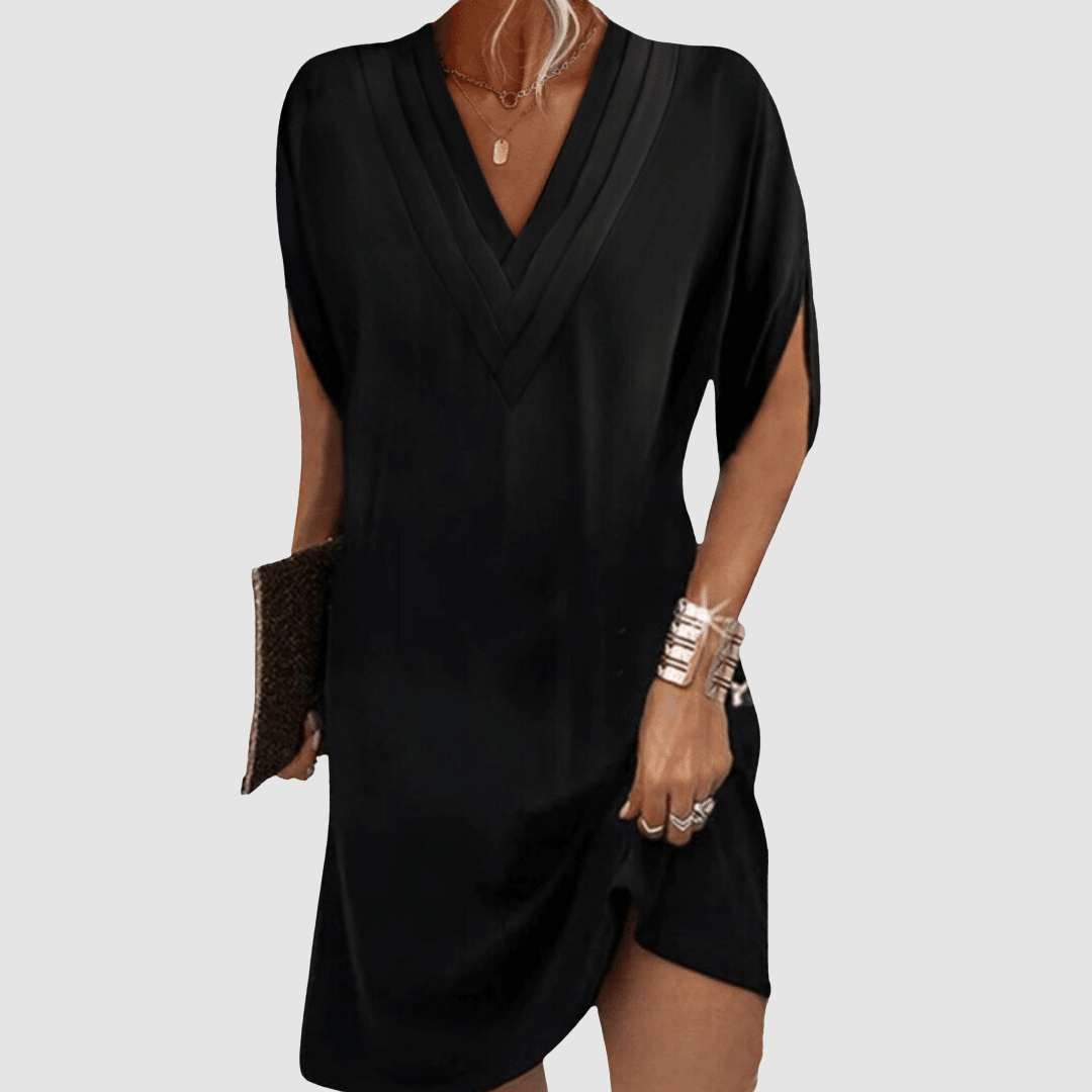 Sharon Elegant Half-Sleeve Dress