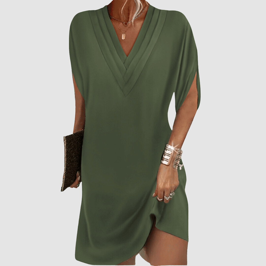 Sharon Elegant Half-Sleeve Dress