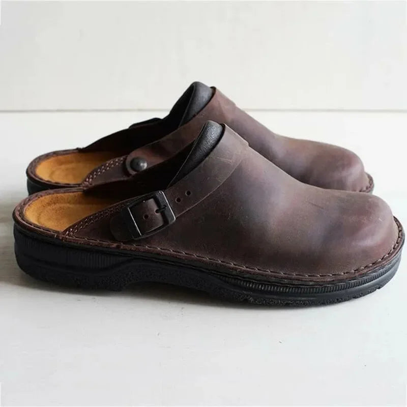 Alex Leather Comfort Clogs