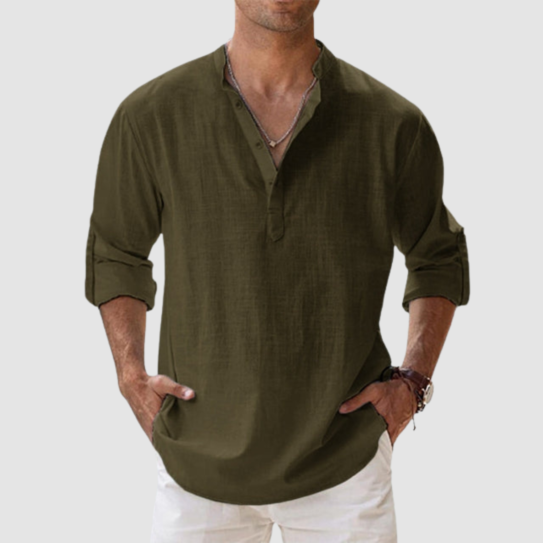 Leon Breathable Linen Shirt