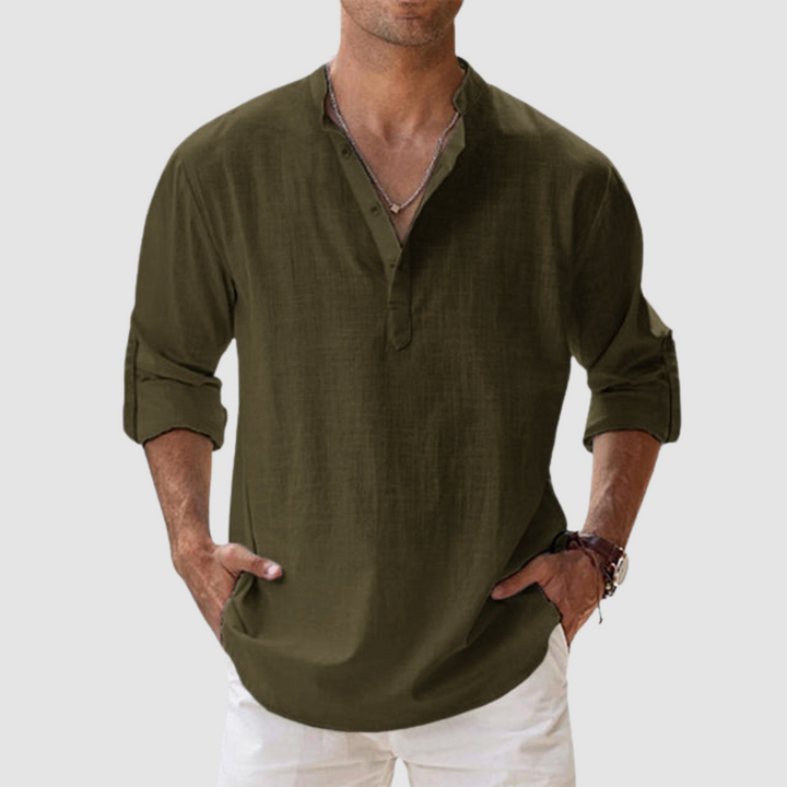 Leon Breathable Linen Shirt