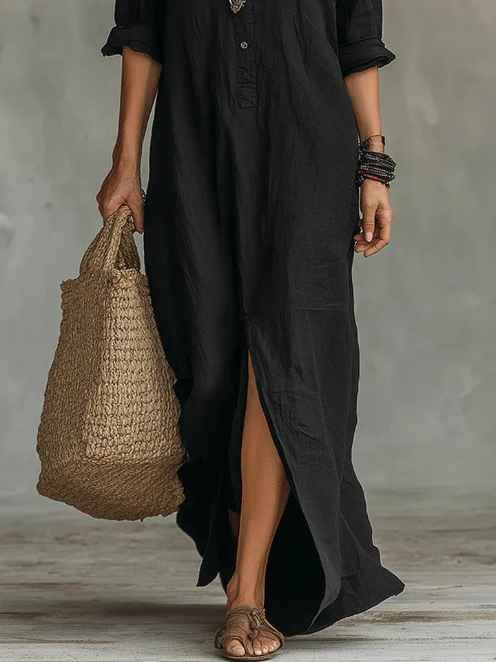 Laura Linen Maxi Dress
