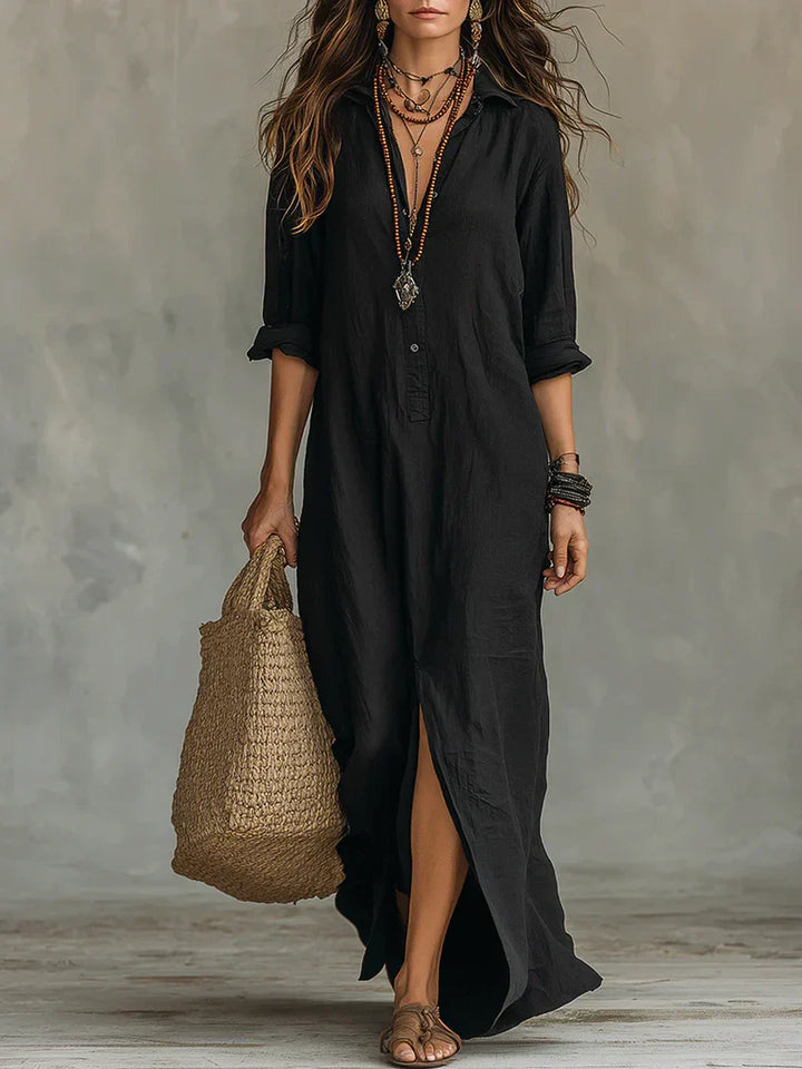 Laura Linen Maxi Dress