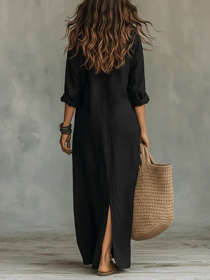 Laura Linen Maxi Dress