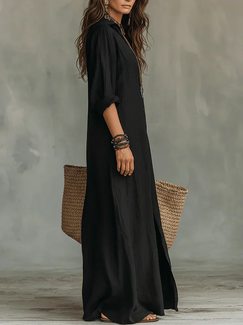 Laura Linen Maxi Dress