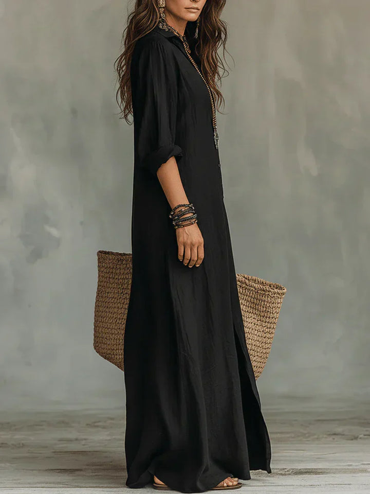 Laura Linen Maxi Dress