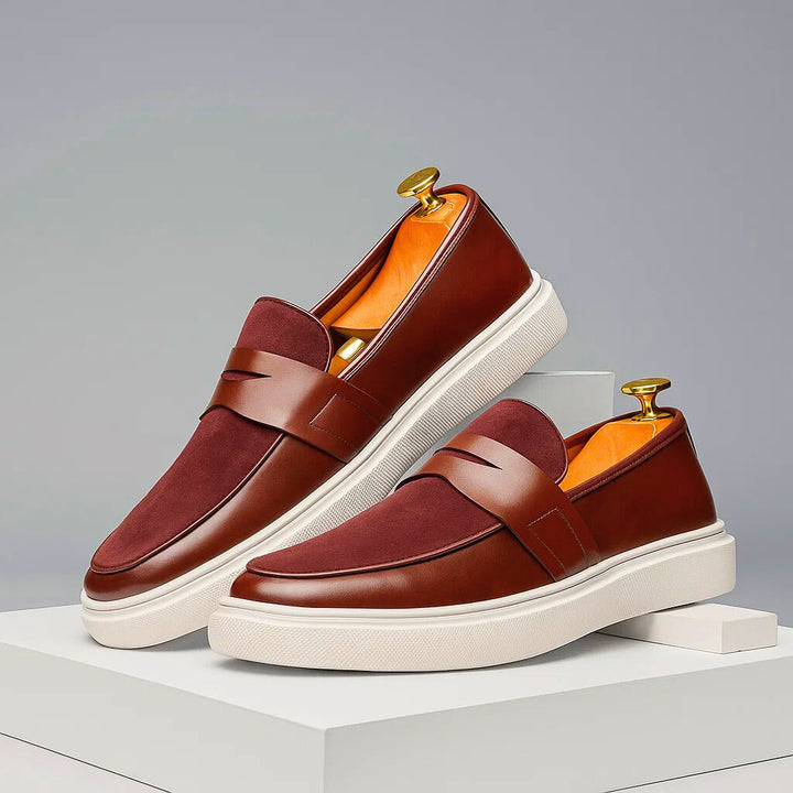 Venezia Hybrid Leather Suede Loafers