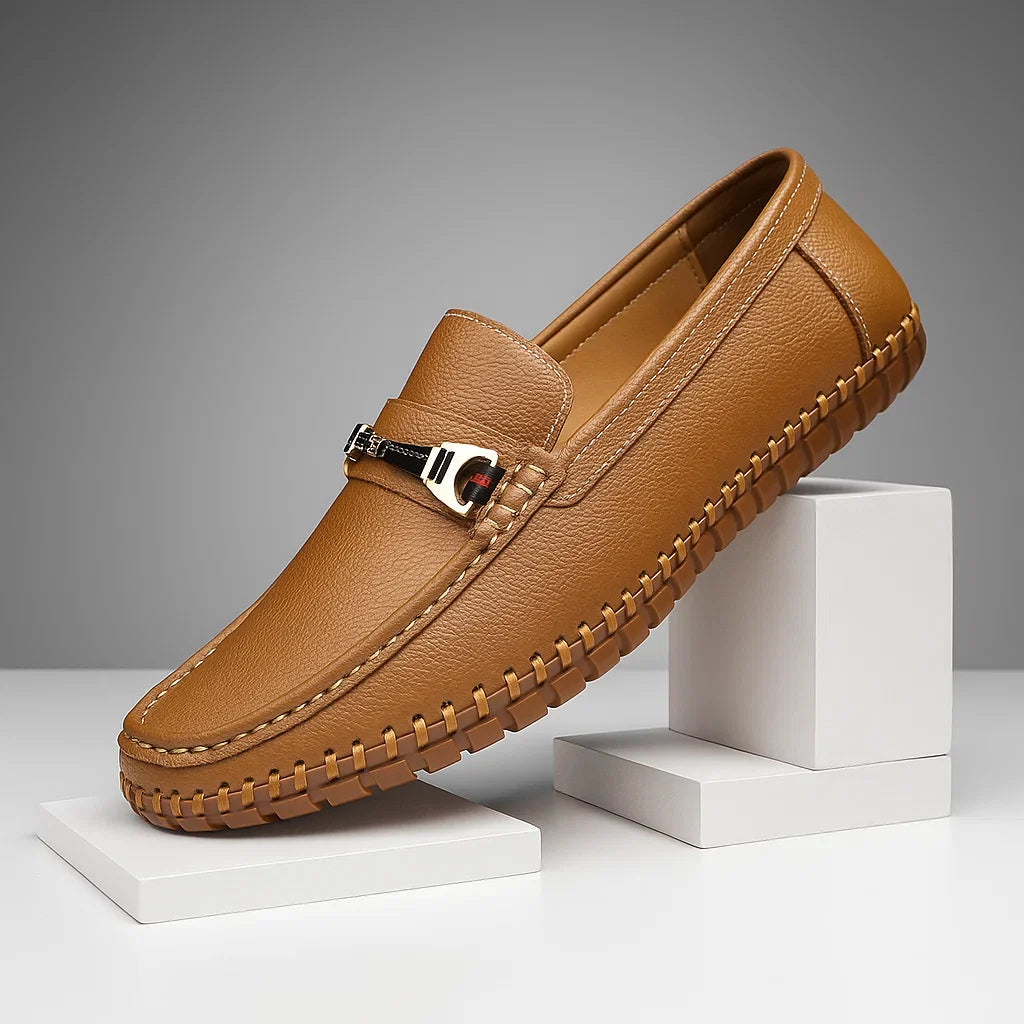 Gavino Bit Leather Loafers