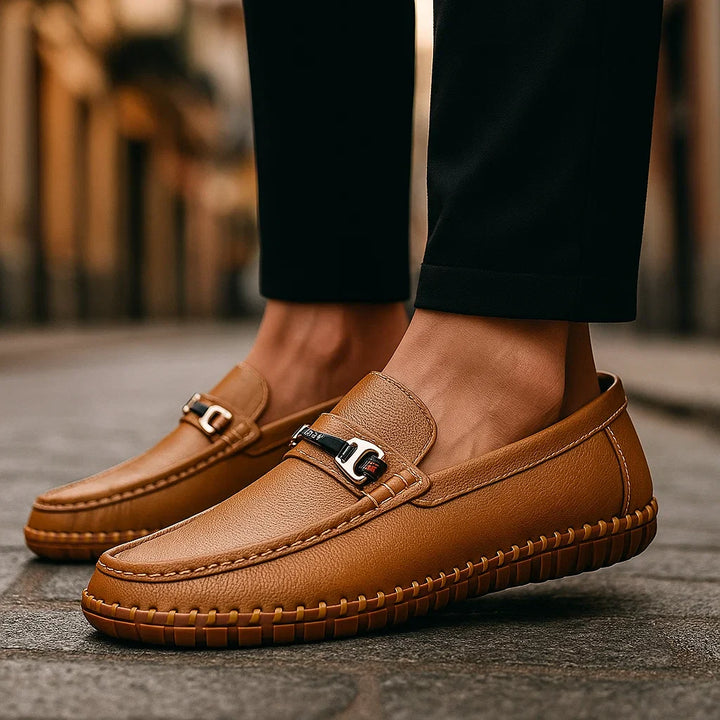 Gavino Bit Leather Loafers