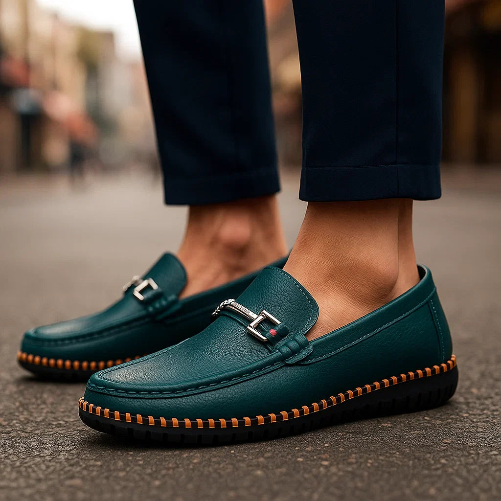 Gavino Bit Leather Loafers
