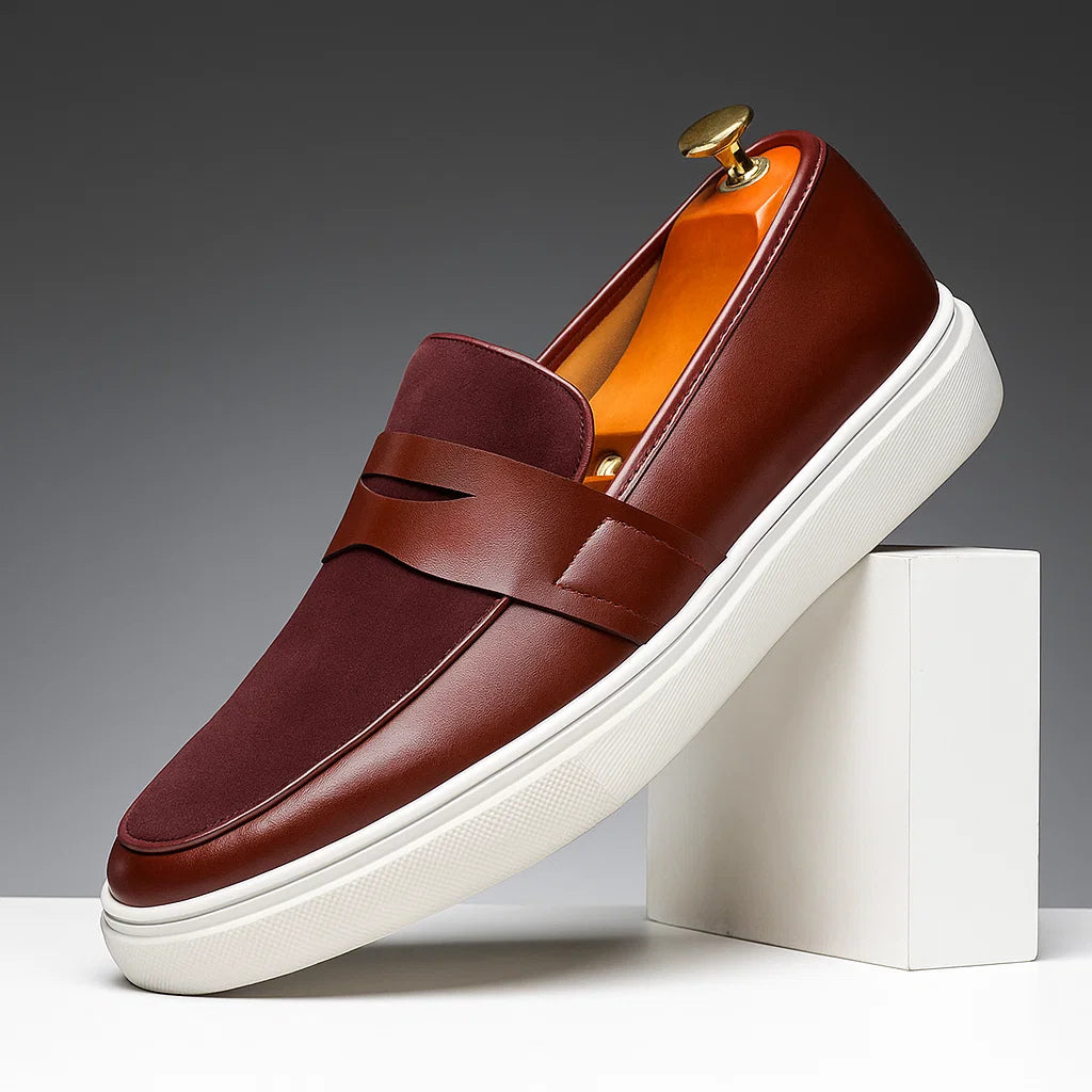 Venezia Hybrid Leather Suede Loafers