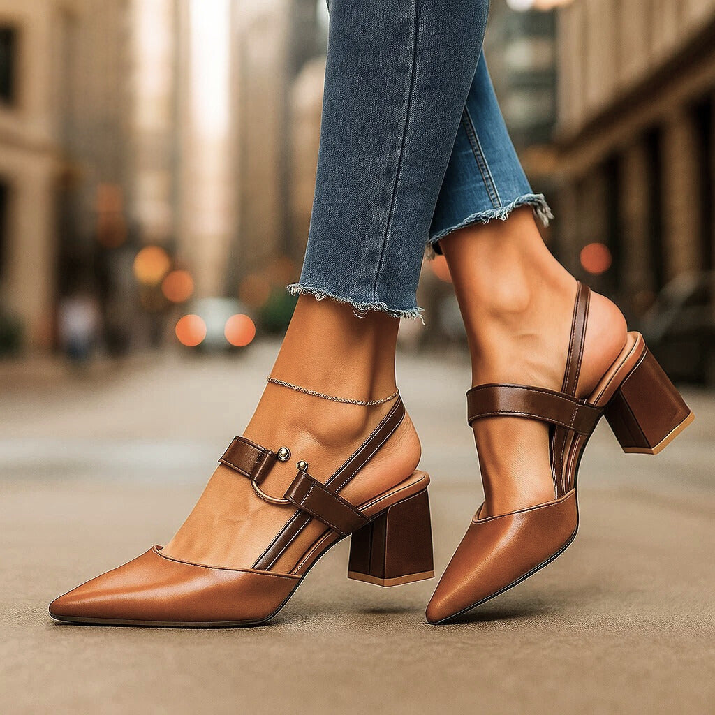 Kendra Grace Leather Heels