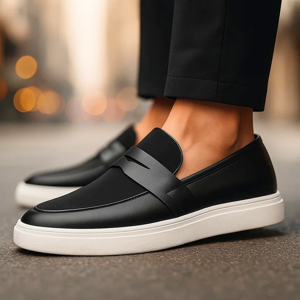 Venezia Hybrid Leather Suede Loafers