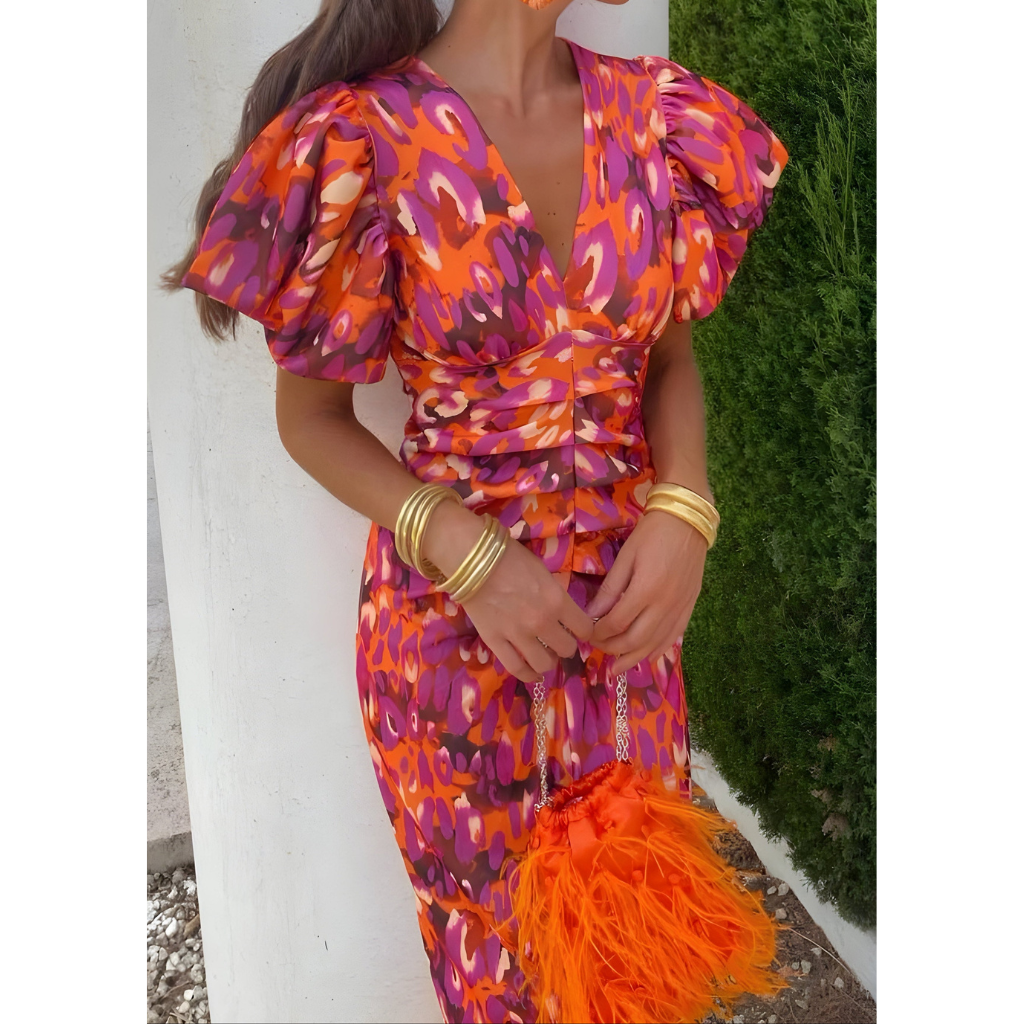 ISABELLA ELEGANT FLORAL DRESS