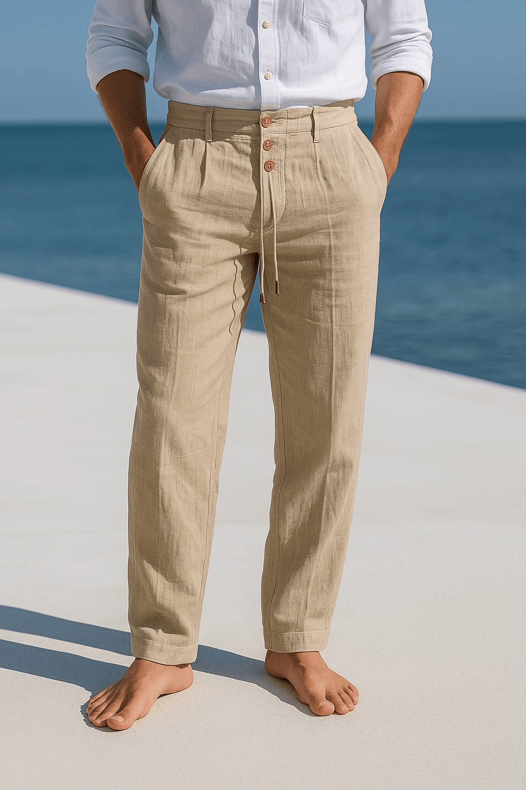 Ray Breathable Linen Trousers