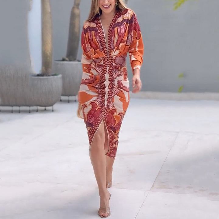 Kinsley Elegant V-Neck Dress