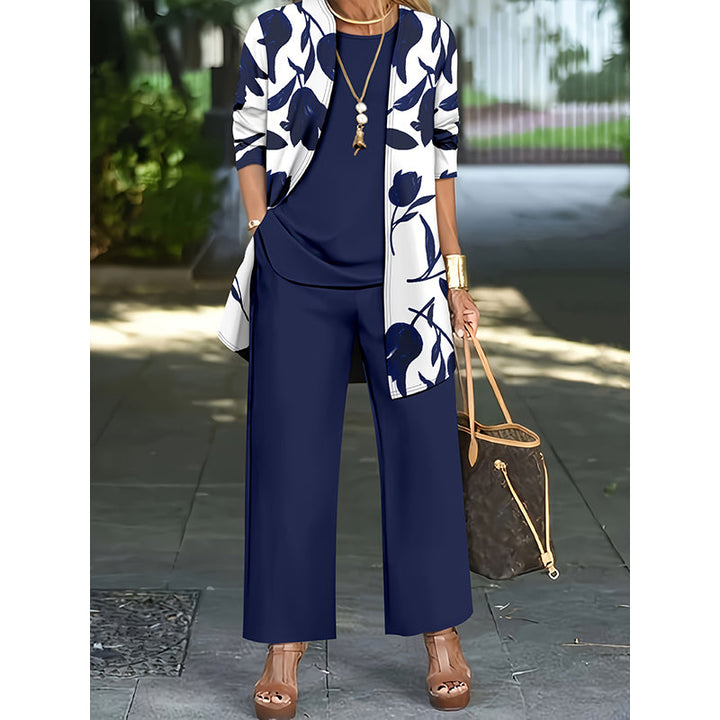 Haley Elegant Three-Piece Floral Set