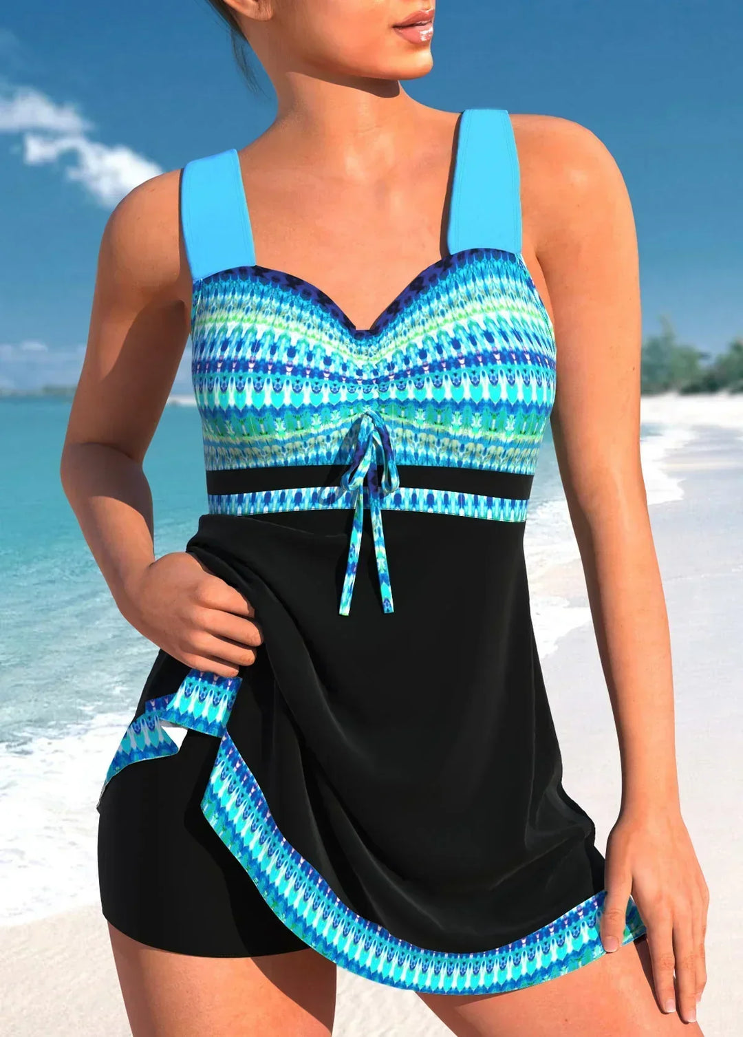 Shannon Color-Block Swimsuit